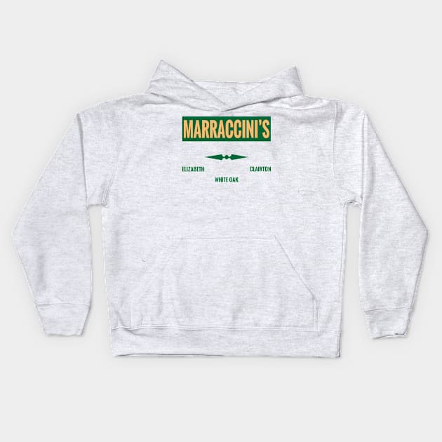 Marraccini's Grocery Store Kids Hoodie by Schreibdog